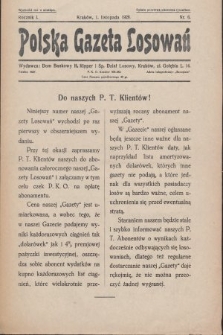 Polska Gazeta Losowań. 1928, nr 6