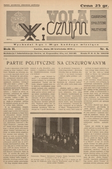 Wola i Czyn : czasopismo społeczno-polityczne. 1938, nr 8