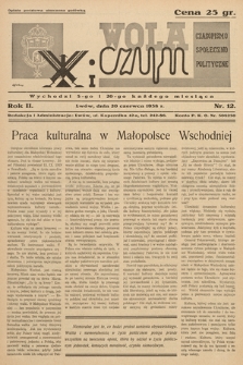 Wola i Czyn : czasopismo społeczno-polityczne. 1938, nr 12