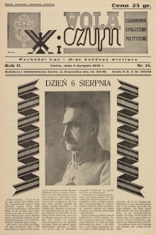 Wola i Czyn : czasopismo społeczno-polityczne. 1938, nr 15