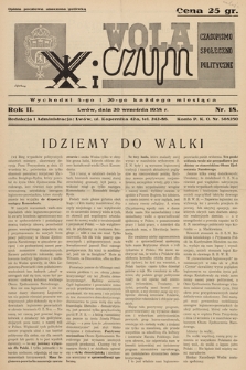Wola i Czyn : czasopismo społeczno-polityczne. 1938, nr 18