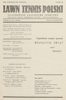 Lawn Tennis Polski : ilustrowane czasopismo sportowe. 1930, nr 10