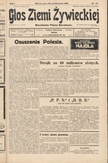 Głos Ziemi Żywieckiej : niezależne pismo narodowe. 1928, nr 48