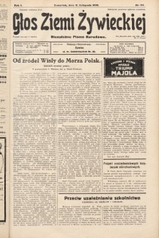 Głos Ziemi Żywieckiej : niezależne pismo narodowe. 1928, nr 54