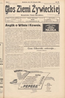 Głos Ziemi Żywieckiej : niezależne pismo narodowe. 1928, nr 58