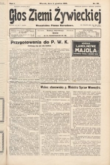 Głos Ziemi Żywieckiej : niezależne pismo narodowe. 1928, nr 65