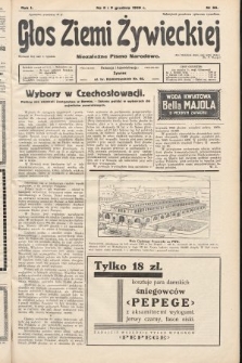 Głos Ziemi Żywieckiej : niezależne pismo narodowe. 1928, nr 66