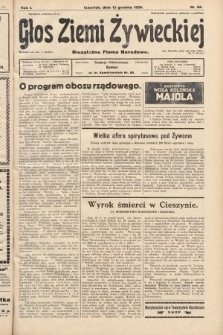 Głos Ziemi Żywieckiej : niezależne pismo narodowe. 1928, nr 68