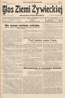 Głos Ziemi Żywieckiej : niezależne pismo narodowe. 1929, nr 9