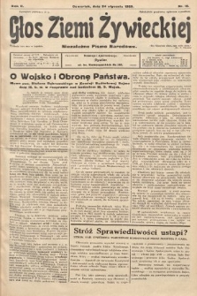 Głos Ziemi Żywieckiej : niezależne pismo narodowe. 1929, nr 10