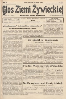 Głos Ziemi Żywieckiej : niezależne pismo narodowe. 1929, nr 22