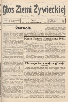 Głos Ziemi Żywieckiej : niezależne pismo narodowe. 1929, nr 24