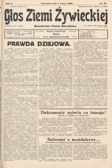 Głos Ziemi Żywieckiej : niezależne pismo narodowe. 1929, nr 28