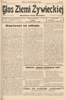 Głos Ziemi Żywieckiej : niezależne pismo narodowe. 1929, nr 42