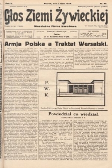 Głos Ziemi Żywieckiej : niezależne pismo narodowe. 1929, nr 66