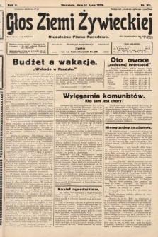 Głos Ziemi Żywieckiej : niezależne pismo narodowe. 1929, nr 69