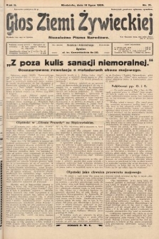 Głos Ziemi Żywieckiej : niezależne pismo narodowe. 1929, nr 71