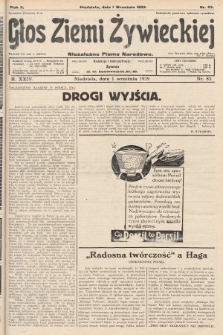 Głos Ziemi Żywieckiej : niezależne pismo narodowe. 1929, nr 83