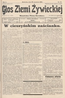Głos Ziemi Żywieckiej : niezależne pismo narodowe. 1929, nr 91