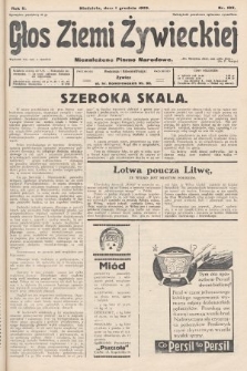 Głos Ziemi Żywieckiej : niezależne pismo narodowe. 1929, nr 109