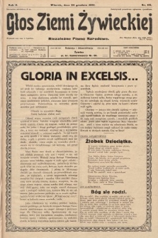 Głos Ziemi Żywieckiej : niezależne pismo narodowe. 1929, nr 115