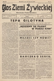 Głos Ziemi Żywieckiej : niezależne pismo narodowe. 1931, nr 7