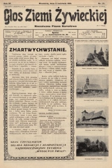 Głos Ziemi Żywieckiej : niezależne pismo narodowe. 1931, nr 17