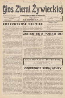 Głos Ziemi Żywieckiej : niezależne pismo narodowe. 1931, nr 36