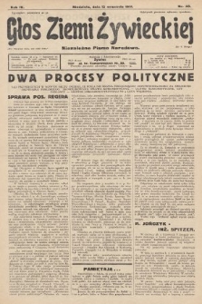 Głos Ziemi Żywieckiej : niezależne pismo narodowe. 1931, nr 40