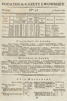 Dodatek do Gazety Lwowskiej : doniesienia urzędowe. 1828, nr 4