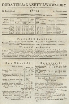 Dodatek do Gazety Lwowskiej : doniesienia urzędowe. 1828, nr 9