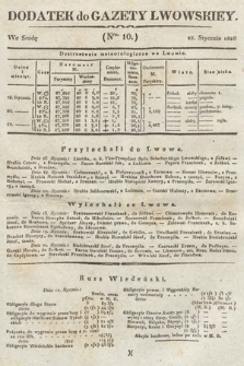 Dodatek do Gazety Lwowskiej : doniesienia urzędowe. 1828, nr 10