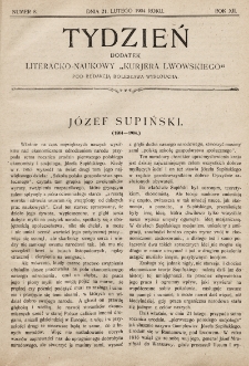 Tydzień : dodatek literacko-naukowy „Kurjera Lwowskiego”. 1904, nr 8