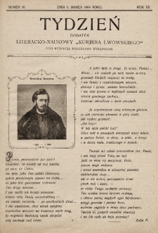 Tydzień : dodatek literacko-naukowy „Kurjera Lwowskiego”. 1904, nr 10