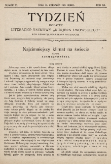 Tydzień : dodatek literacko-naukowy „Kurjera Lwowskiego”. 1904, nr 26