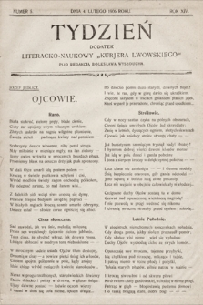 Tydzień : dodatek literacko-naukowy „Kurjera Lwowskiego”. 1906, nr 5