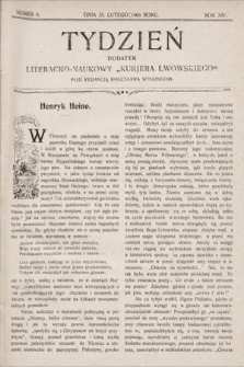Tydzień : dodatek literacko-naukowy „Kurjera Lwowskiego”. 1906, nr 8