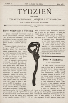 Tydzień : dodatek literacko-naukowy „Kurjera Lwowskiego”. 1906, nr 18