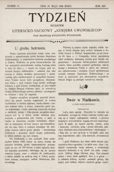 Tydzień : dodatek literacko-naukowy „Kurjera Lwowskiego”. 1906, nr 19