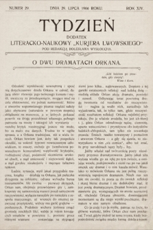 Tydzień : dodatek literacko-naukowy „Kurjera Lwowskiego”. 1906, nr 29