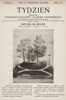Tydzień : dodatek literacko-naukowy „Kurjera Lwowskiego”. 1906, nr 42