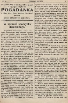 Przegląd Kupiecki : organ Krakowskiego Stowarzyszenia Kupców. 1921, nr 15