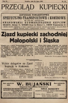 Przegląd Kupiecki : organ Krakowskiego Stowarzyszenia Kupców. 1921, nr 30
