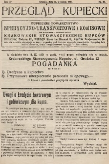 Przegląd Kupiecki : organ Krakowskiego Stowarzyszenia Kupców. 1921, nr 35