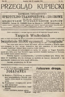 Przegląd Kupiecki : organ Krakowskiego Stowarzyszenia Kupców. 1921, nr 36
