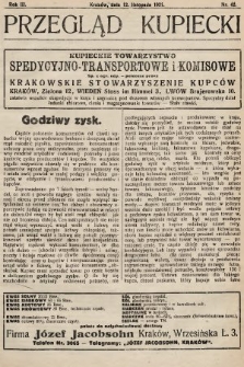 Przegląd Kupiecki : organ Krakowskiego Stowarzyszenia Kupców. 1921, nr 42