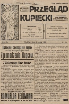 Przegląd Kupiecki : organ Krakowskiego Stowarzyszenia Kupców. 1920, nr 20