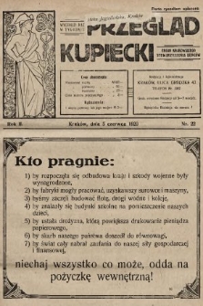 Przegląd Kupiecki : organ Krakowskiego Stowarzyszenia Kupców. 1920, nr 22