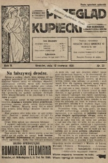 Przegląd Kupiecki : organ Krakowskiego Stowarzyszenia Kupców. 1920, nr 23