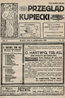 Przegląd Kupiecki : organ Krakowskiego Stowarzyszenia Kupców. 1920, nr 31